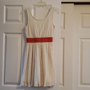 Cream lace dress